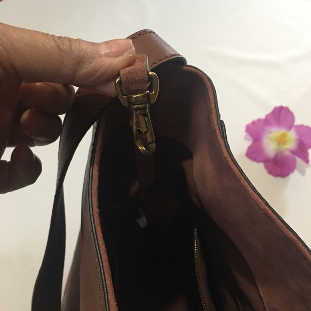 FRYE Leather Side Pocket Hobo Shoulder Bag, - Picture 8 of 14